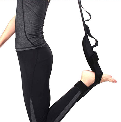 Ultimate Leg and Foot Stretcher for Plantar Fasciitis Relief and Lower Limb Flexibility - Unisex Design with Adjustable Straps