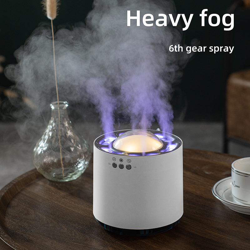 6-Outlets Voice-Controlled LED Lamp Humidifier with Dynamic Air Technology (800ml)